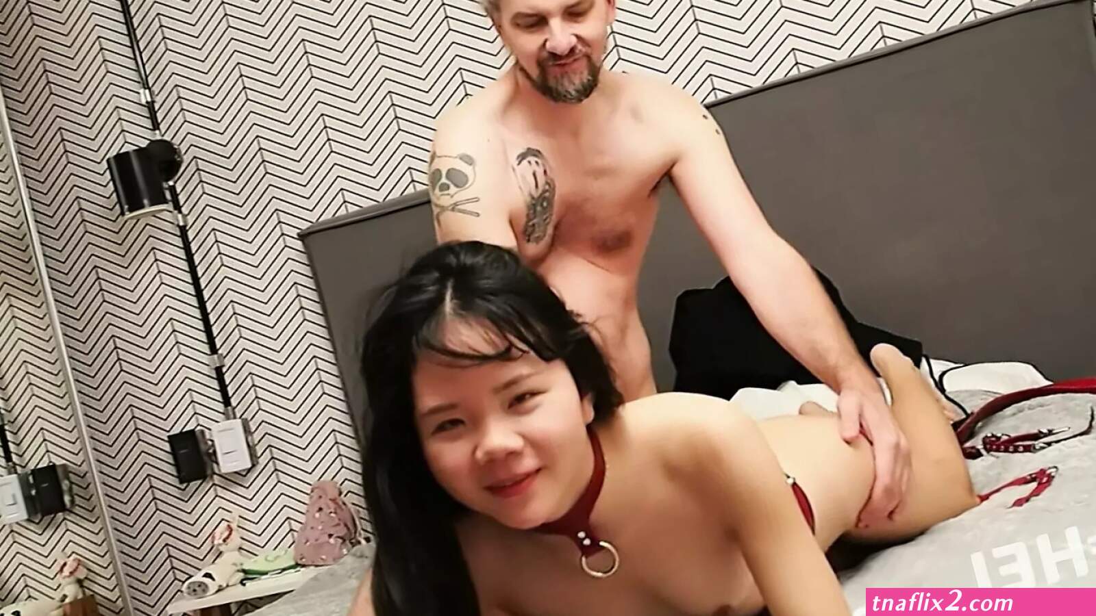 Asian fucked by white