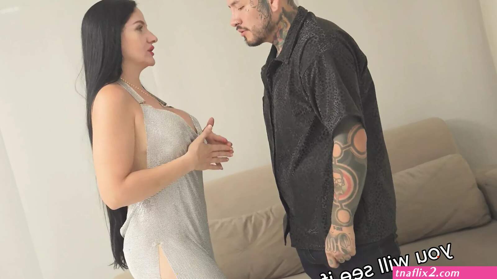 Men licking womens boobs