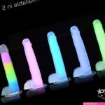 : LOLLICOCK 7 Glow-in-The-Dark Rainbow Premium Silicone Dildo with Balls for Men Women Couples. Strong Suction Base Firm Flexible Harness Compatible. 1 Piece Rainbow : Health Household